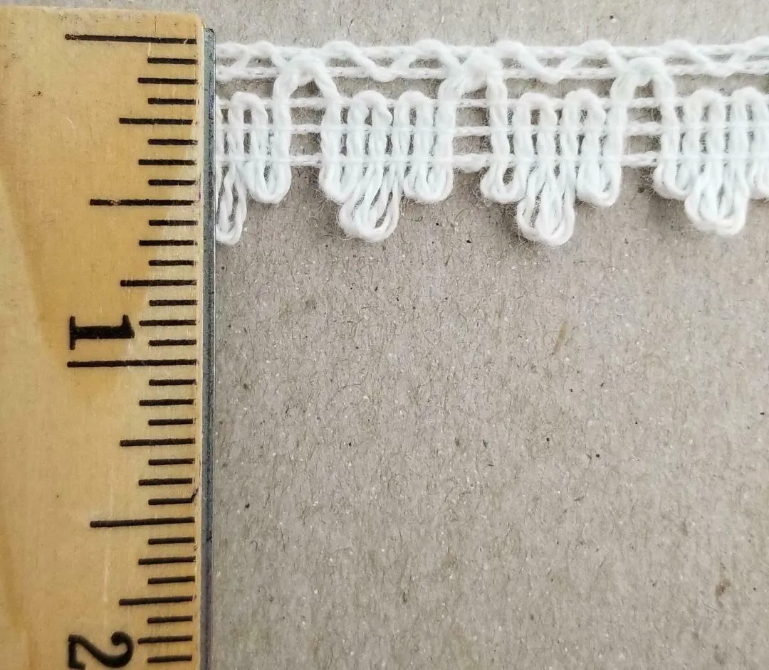 1-5/8" Cotton Cluny Lace Trimming - 20 Yards - MADE IN USA!