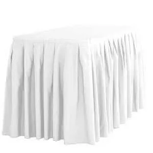 14 ft table skirt White