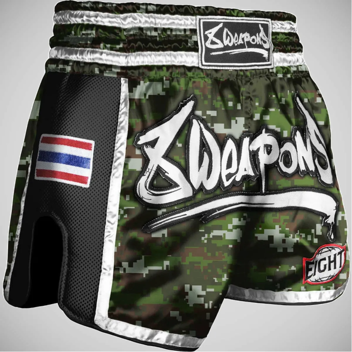 8 Weapons Super Mesh Muay Thai Shorts Camo