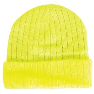 Adults Heat Control Beanie Hi-Vis Yellow