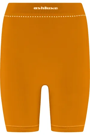 Ashluxe Female Active Biker Shorts-Orange