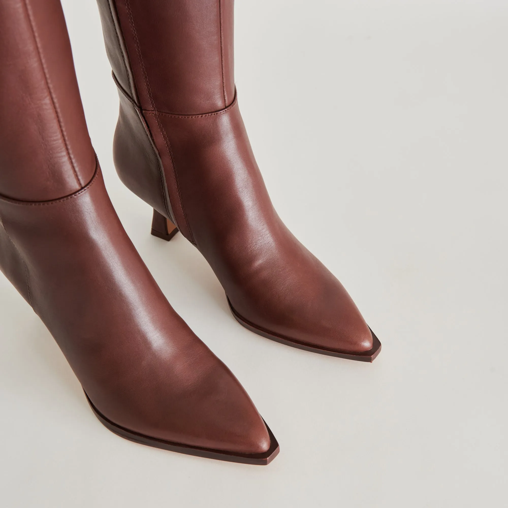 AUGGIE EXTRA WIDE CALF BOOTS CHOCOLATE LEATHER