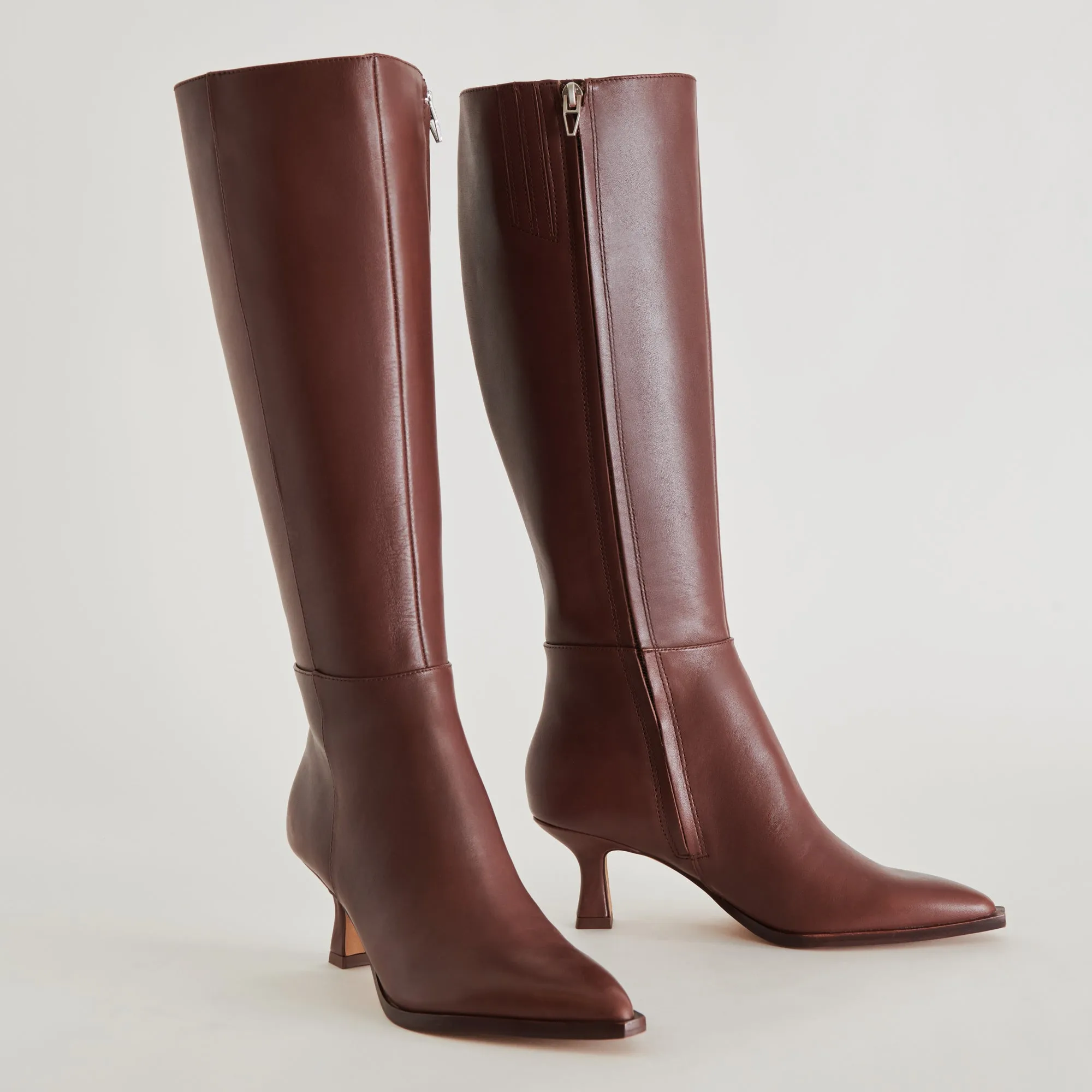 AUGGIE WIDE CALF BOOTS CHOCOLATE LEATHER