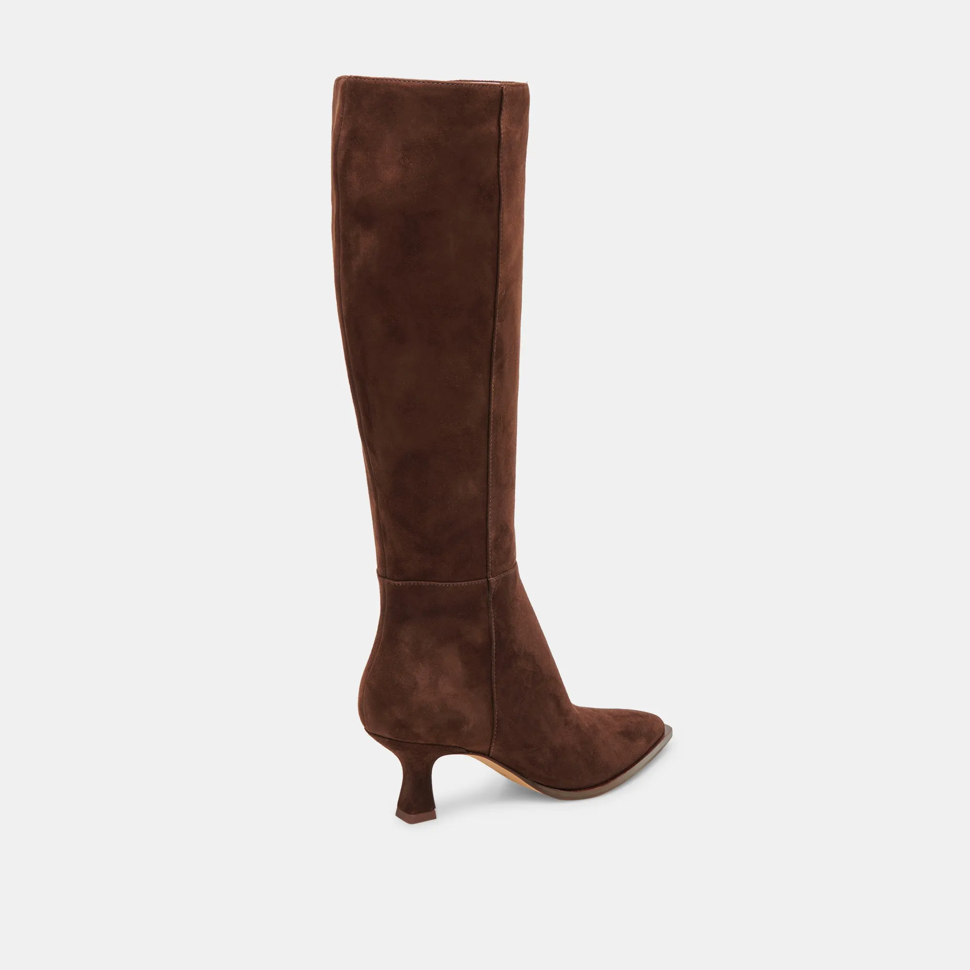 AUGGIE WIDE CALF BOOTS DK BROWN SUEDE