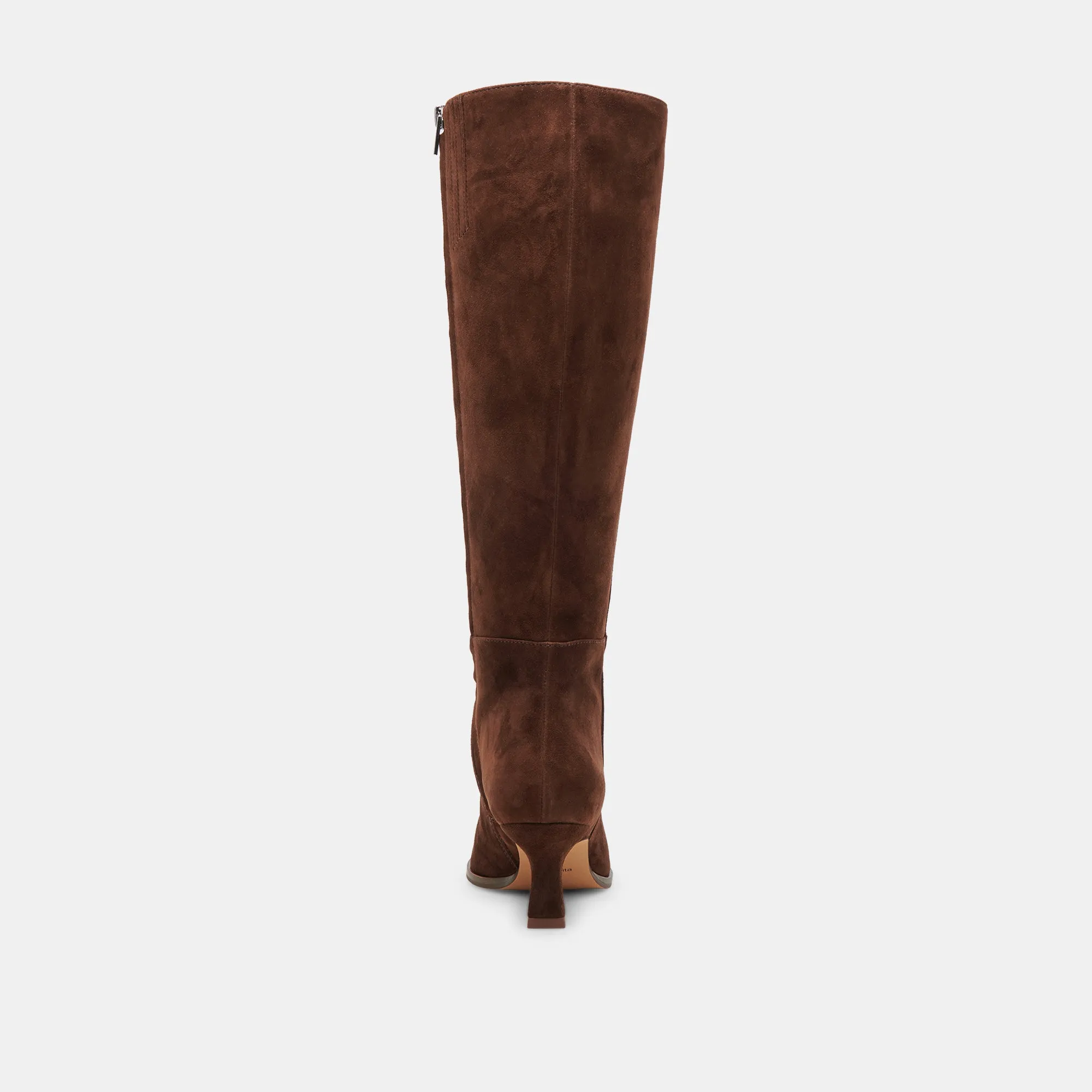 AUGGIE WIDE CALF BOOTS DK BROWN SUEDE