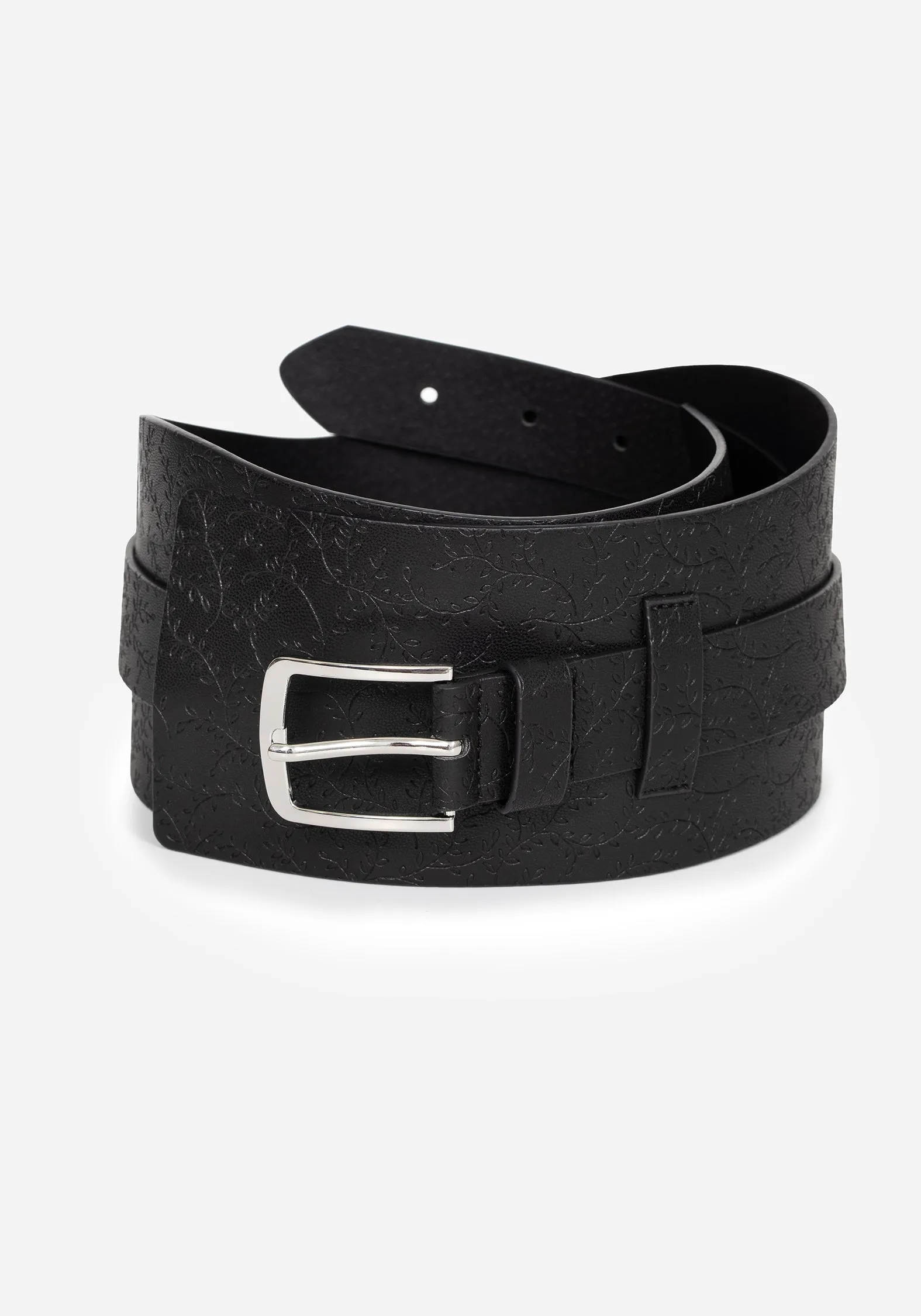 Bathory Floral Embossed Waist Belt