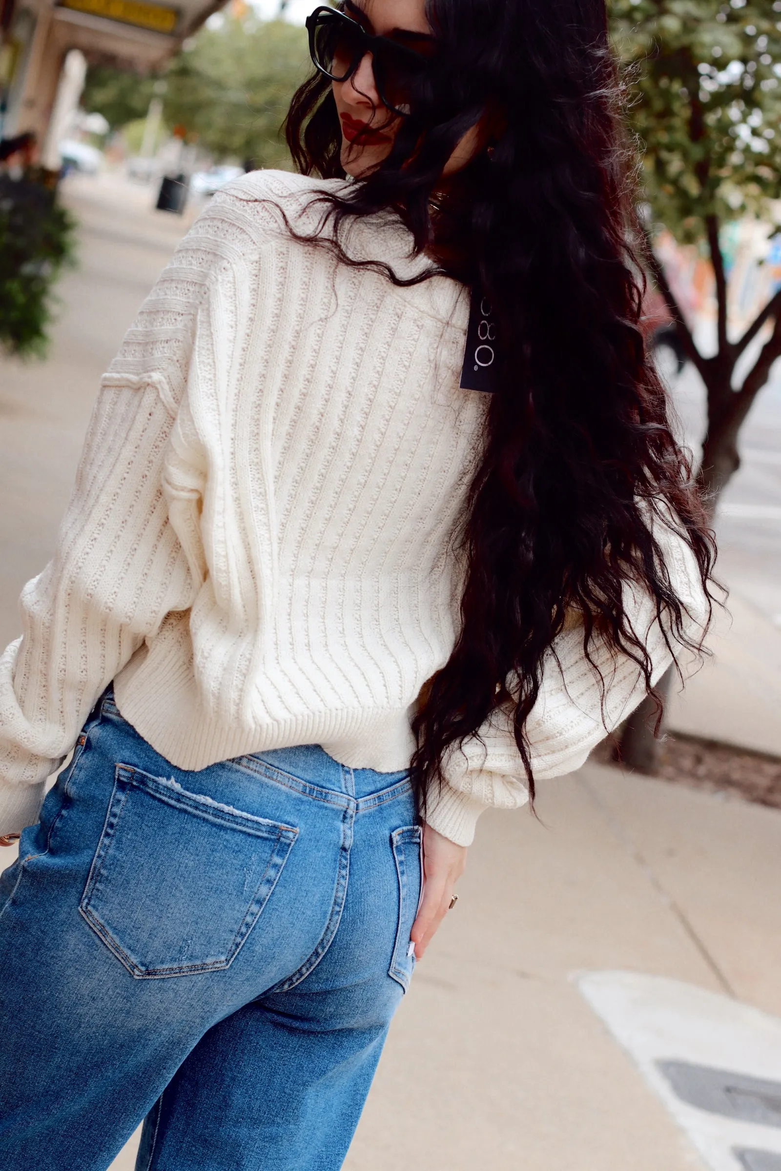 Baylee Knit Sweater   Cream