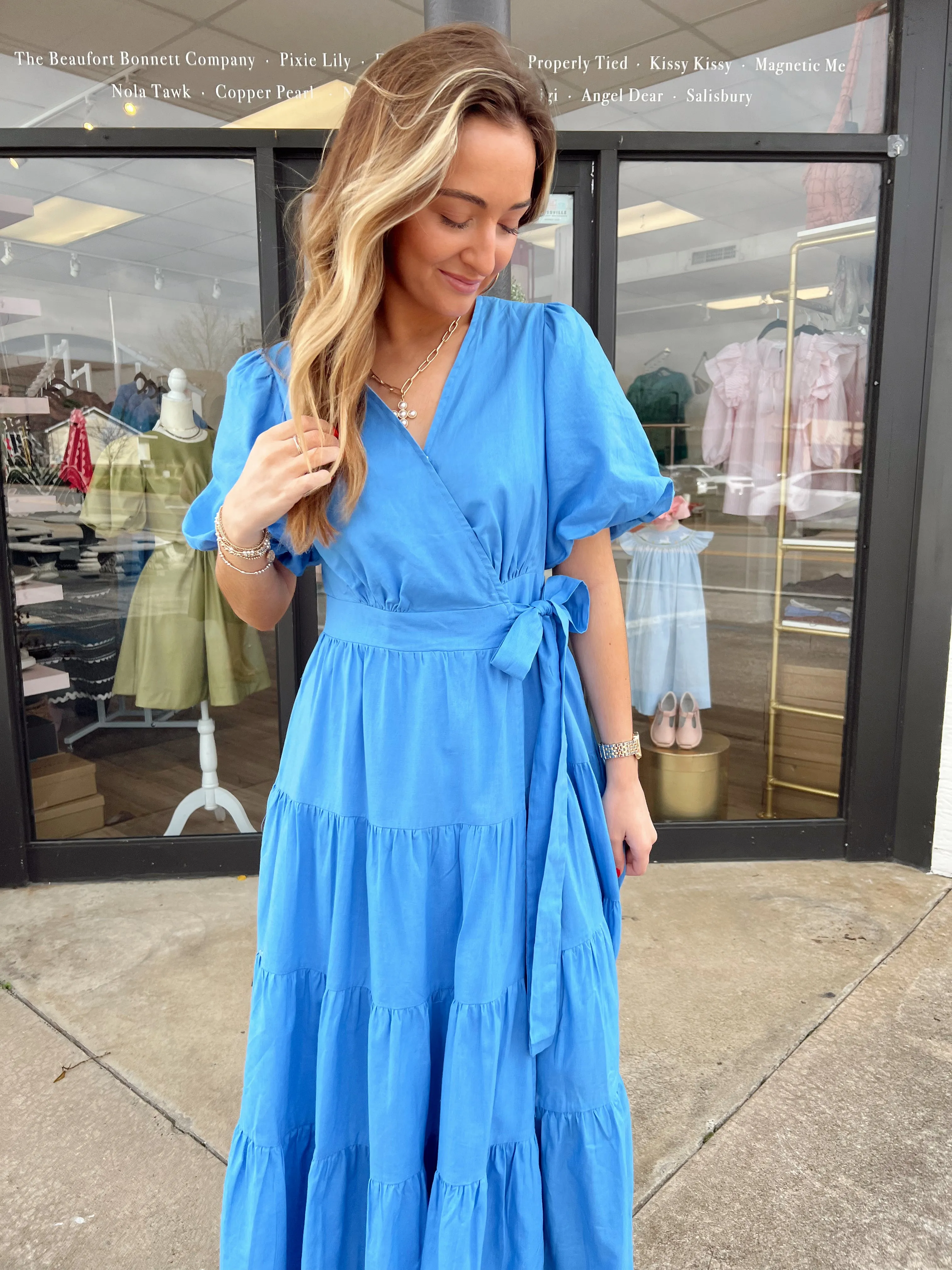 Bluebell Wrap Midi Dress