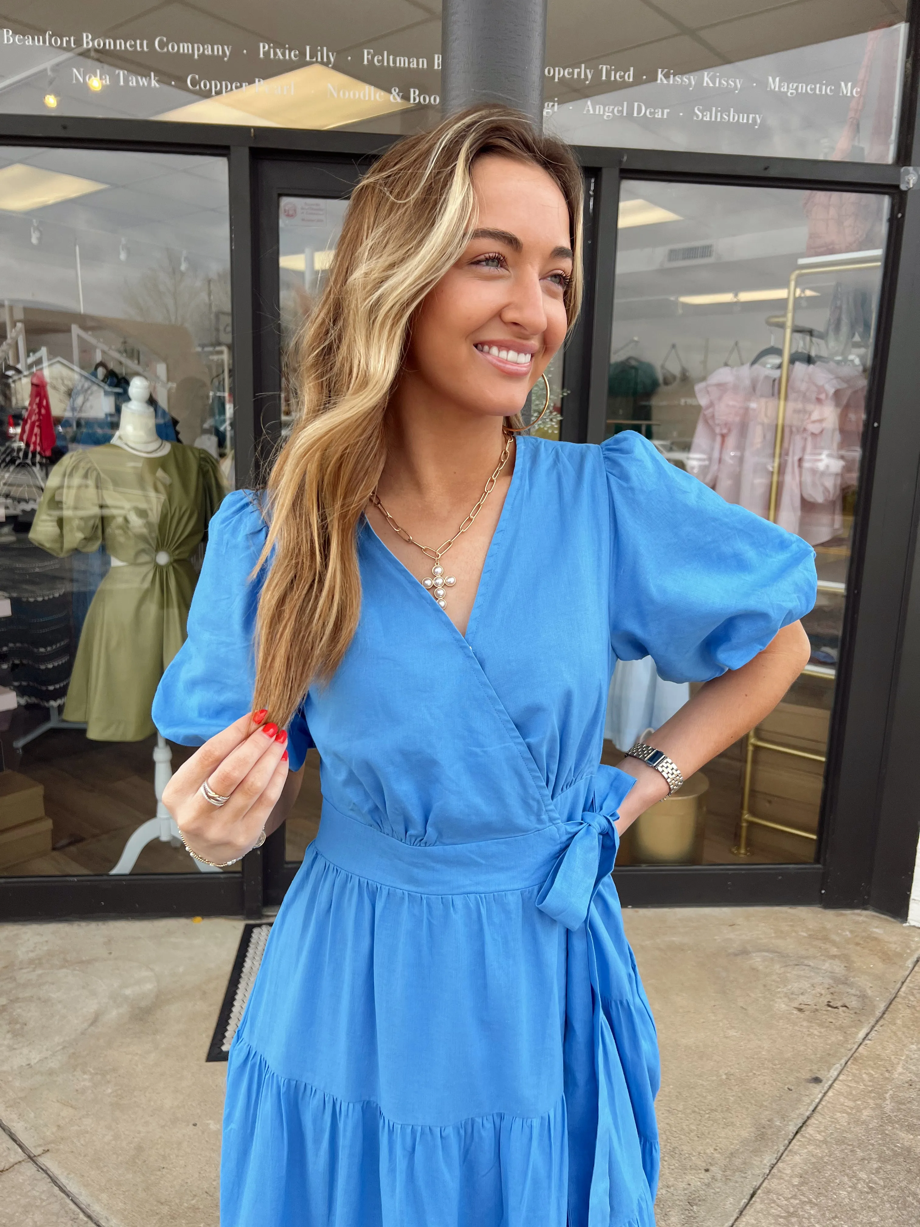 Bluebell Wrap Midi Dress