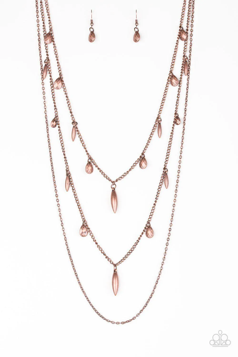 Bravo Bravado Copper Necklace - Paparazzi Accessories