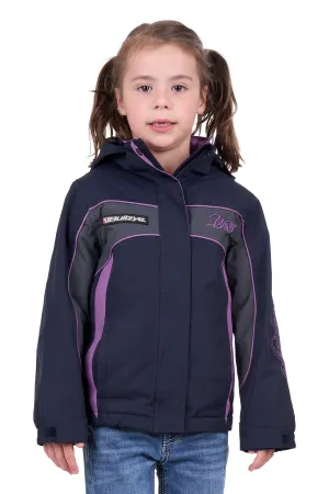 Bullzye Girls Carla Jacket - Dark Navy/Purple - B4W5709057