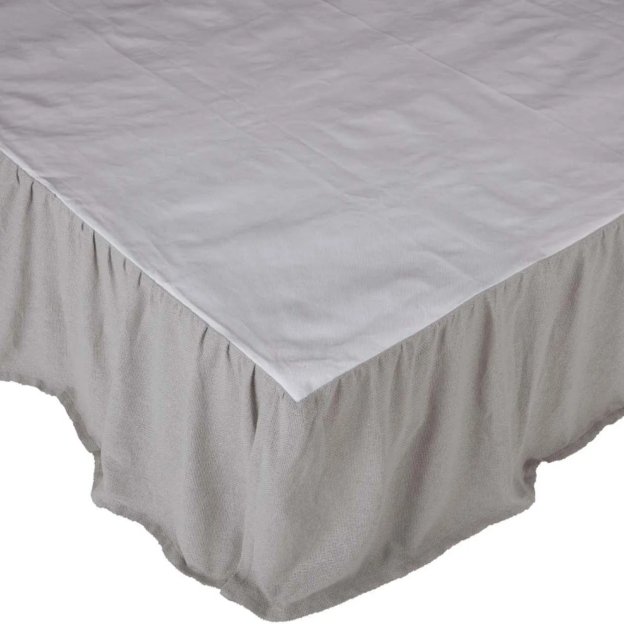 Burlap Ruffled Bed Skirt