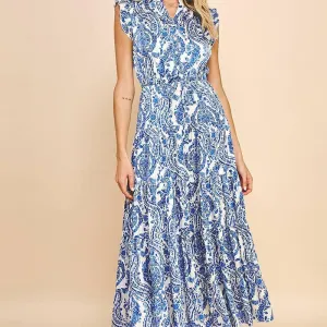 Camille Paisley Maxi Dress