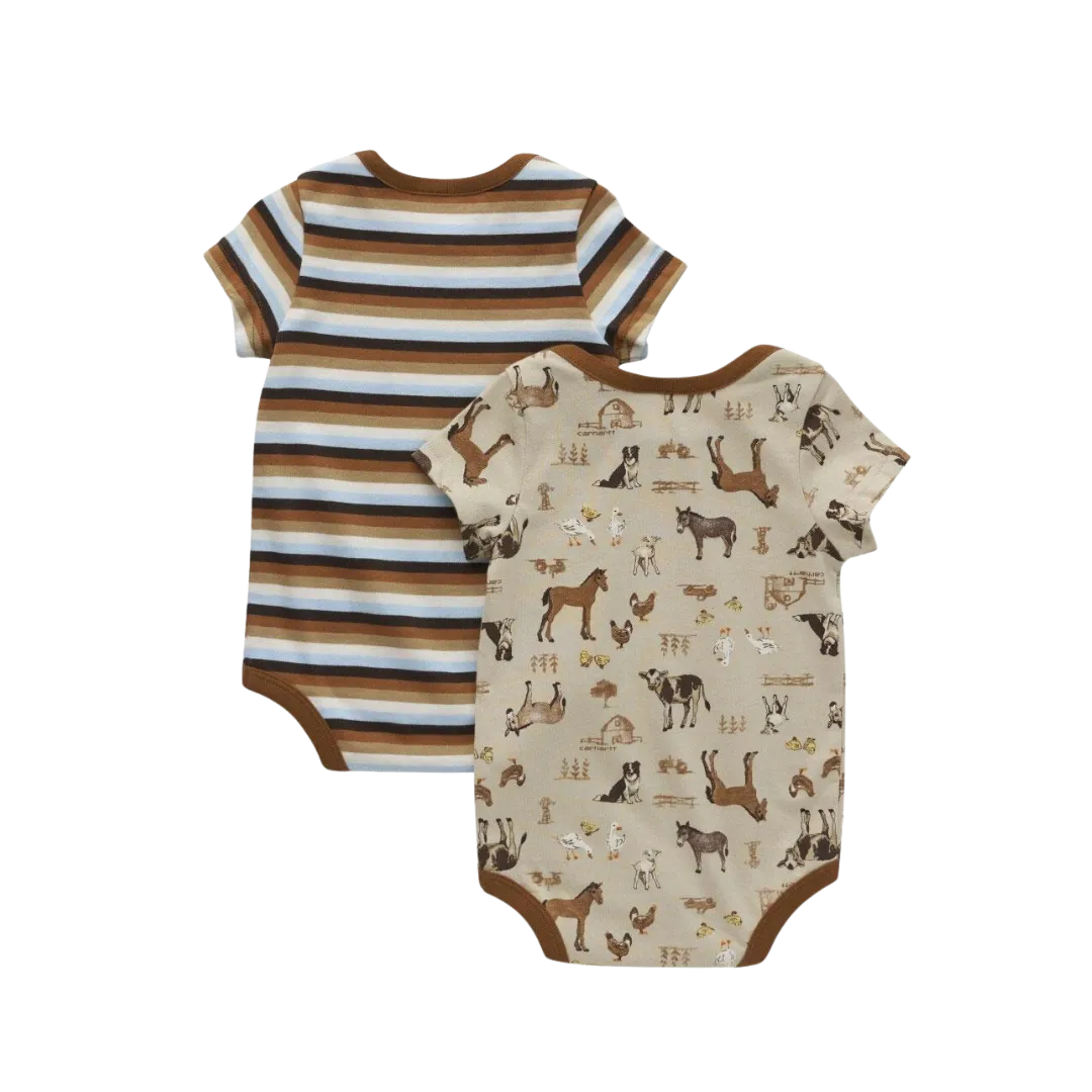 Carhartt Kid's Short Sleeve Farm Infant Set Bodysuit