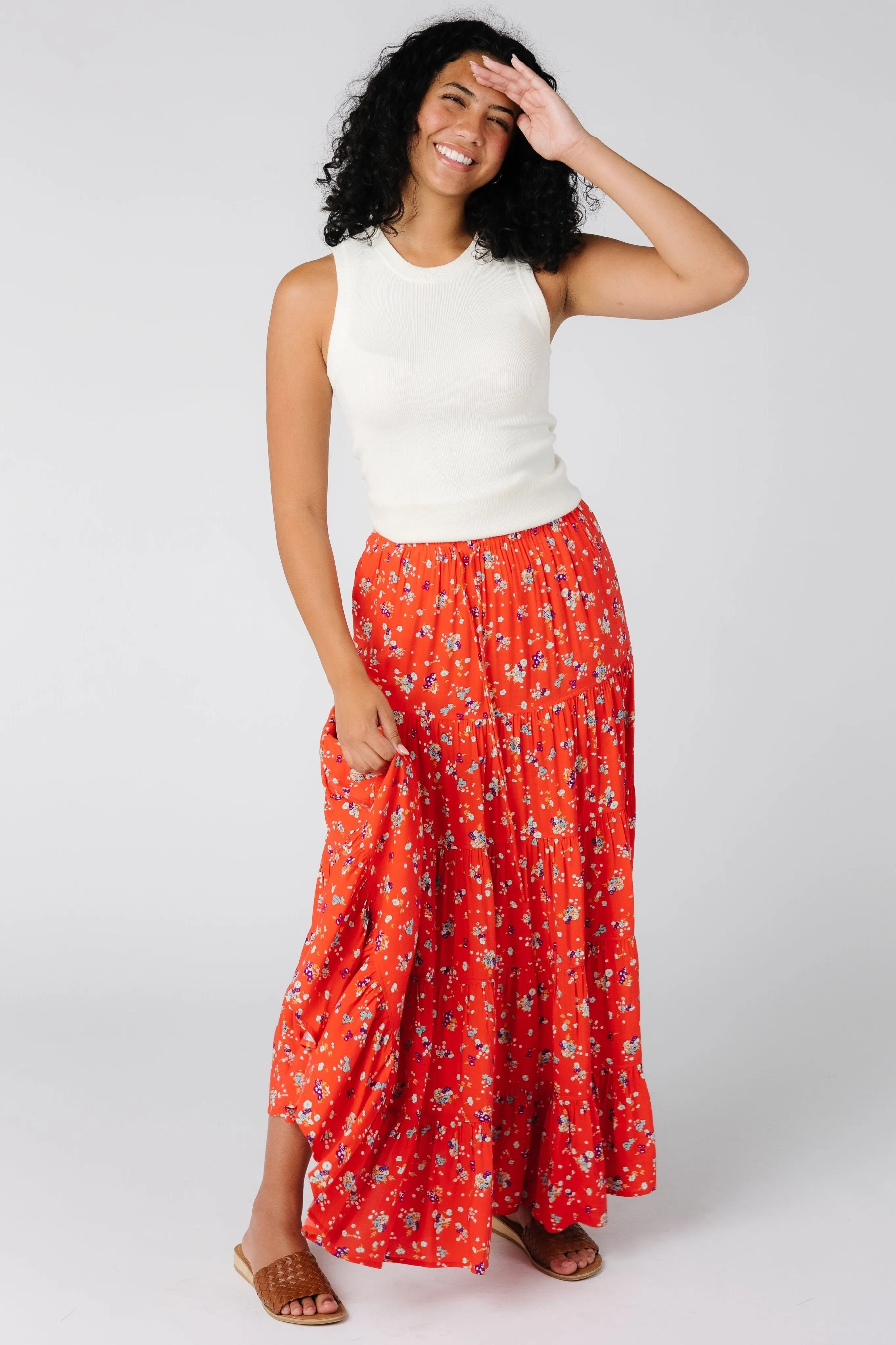 Citrus Sahara Coral Skirt