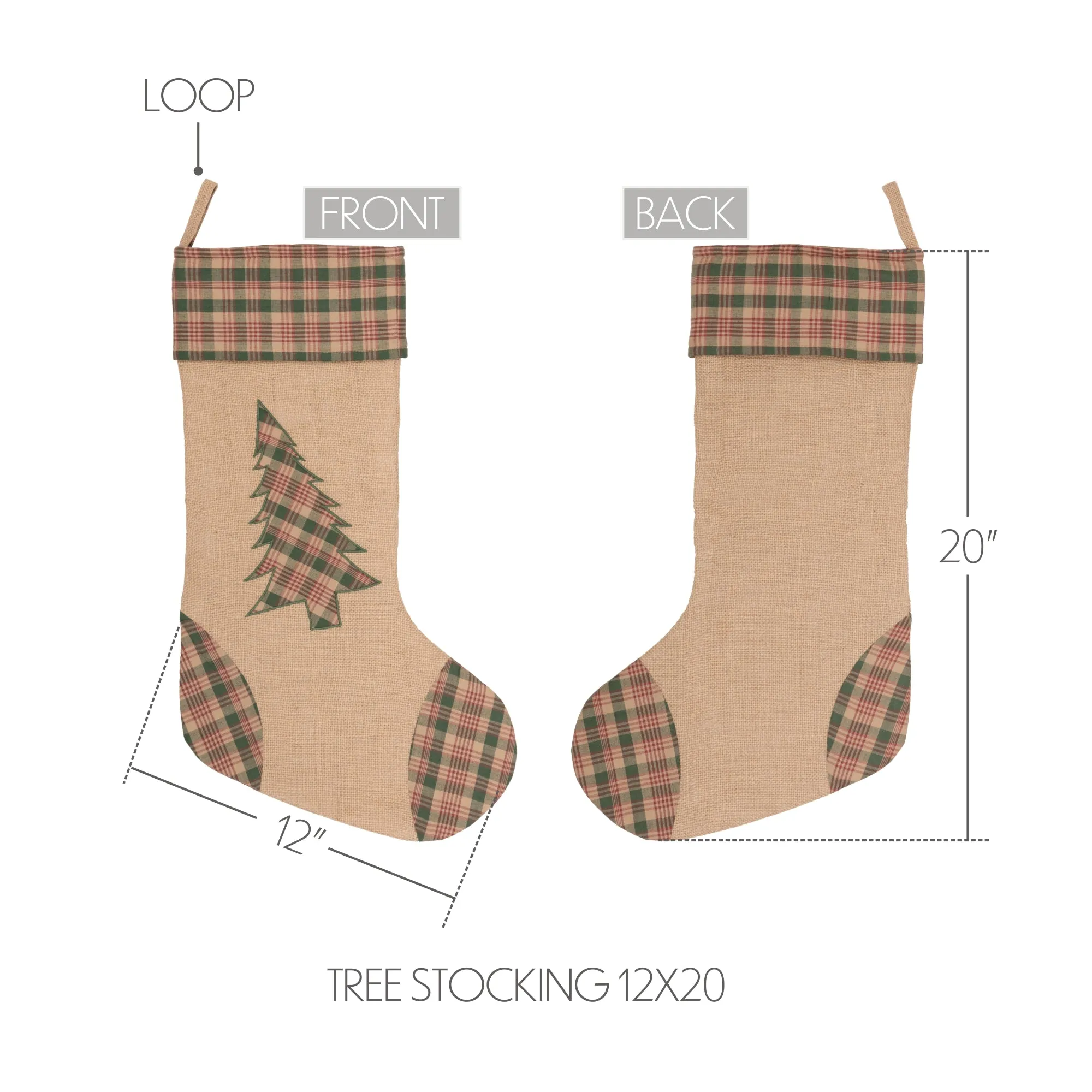 Clement Tree Stocking 12x20