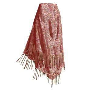 Floral Fringe Skirt