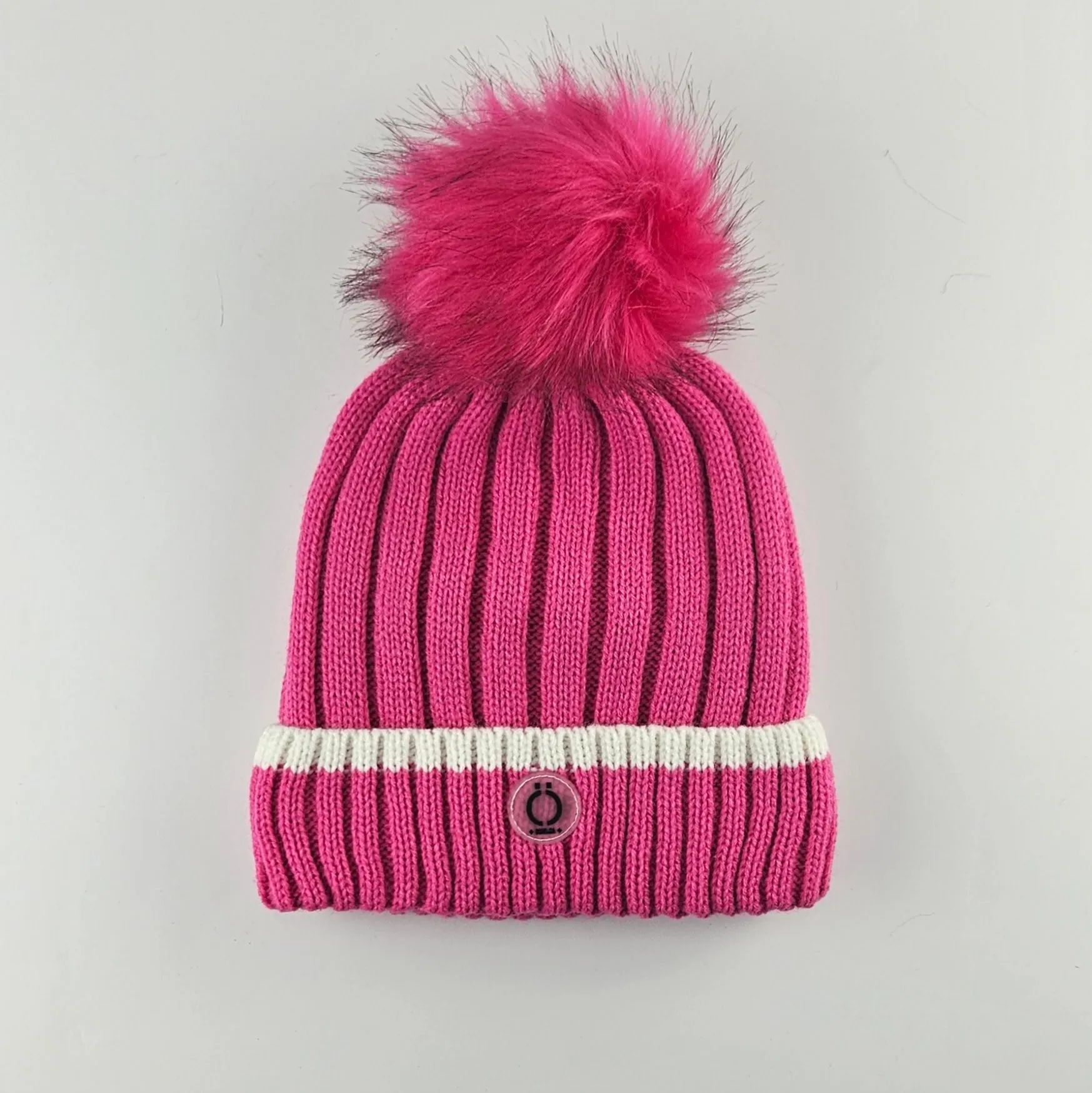 Fushia Stripe Tuque