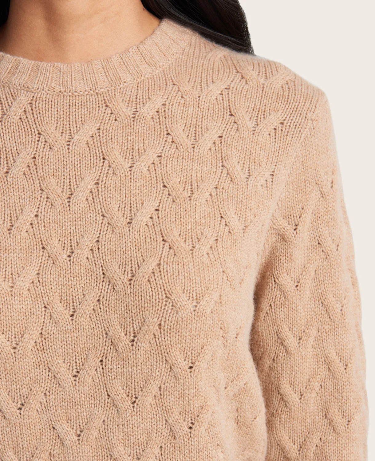 GENTLE SOULS - Site Exclusive! Cable-Knit Cashmere Sweater