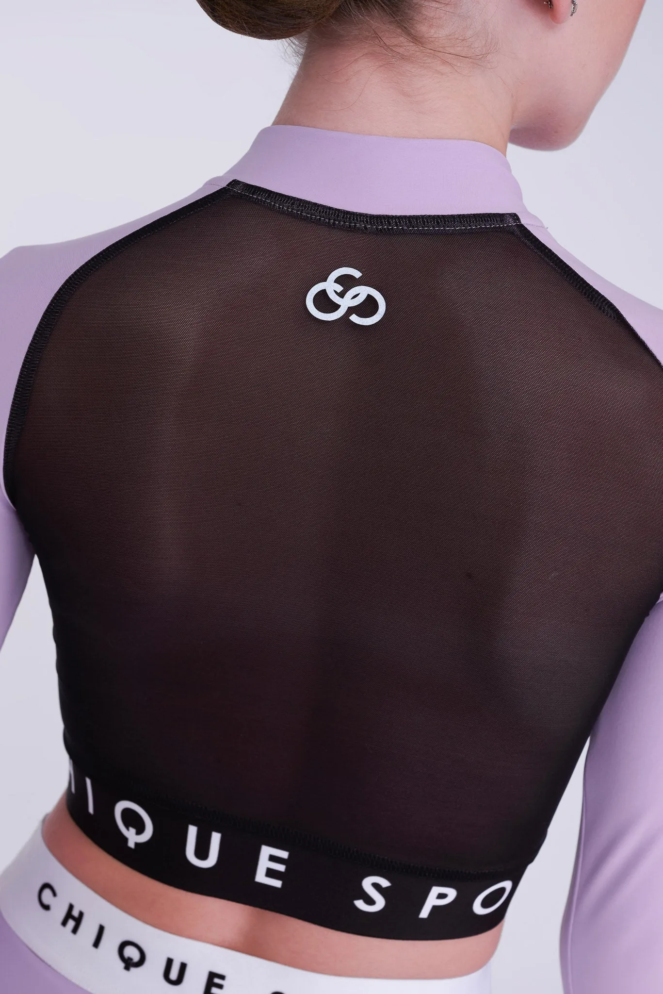 Ignite Long-Sleeve Crop in Amethyst