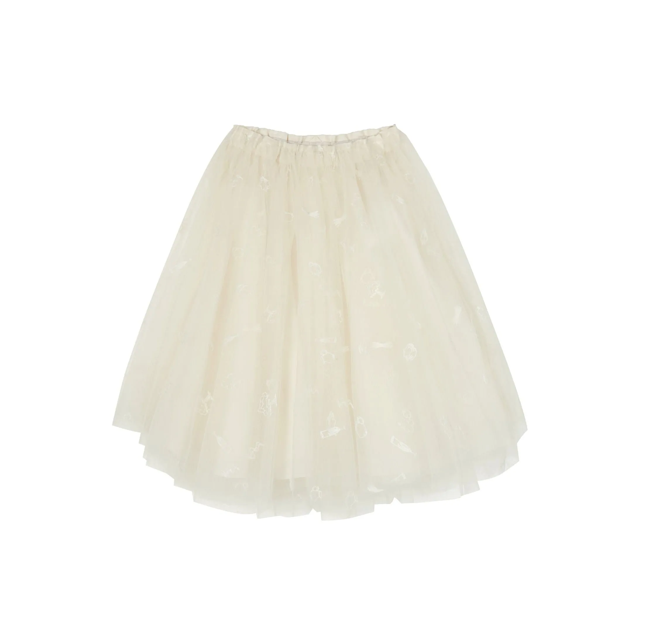 Ivory Tulle Skirt