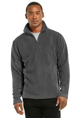 KNOCKER MEN'S POLAR FLEECE QUARTER PULLOVER (PF1000_CH/GR)