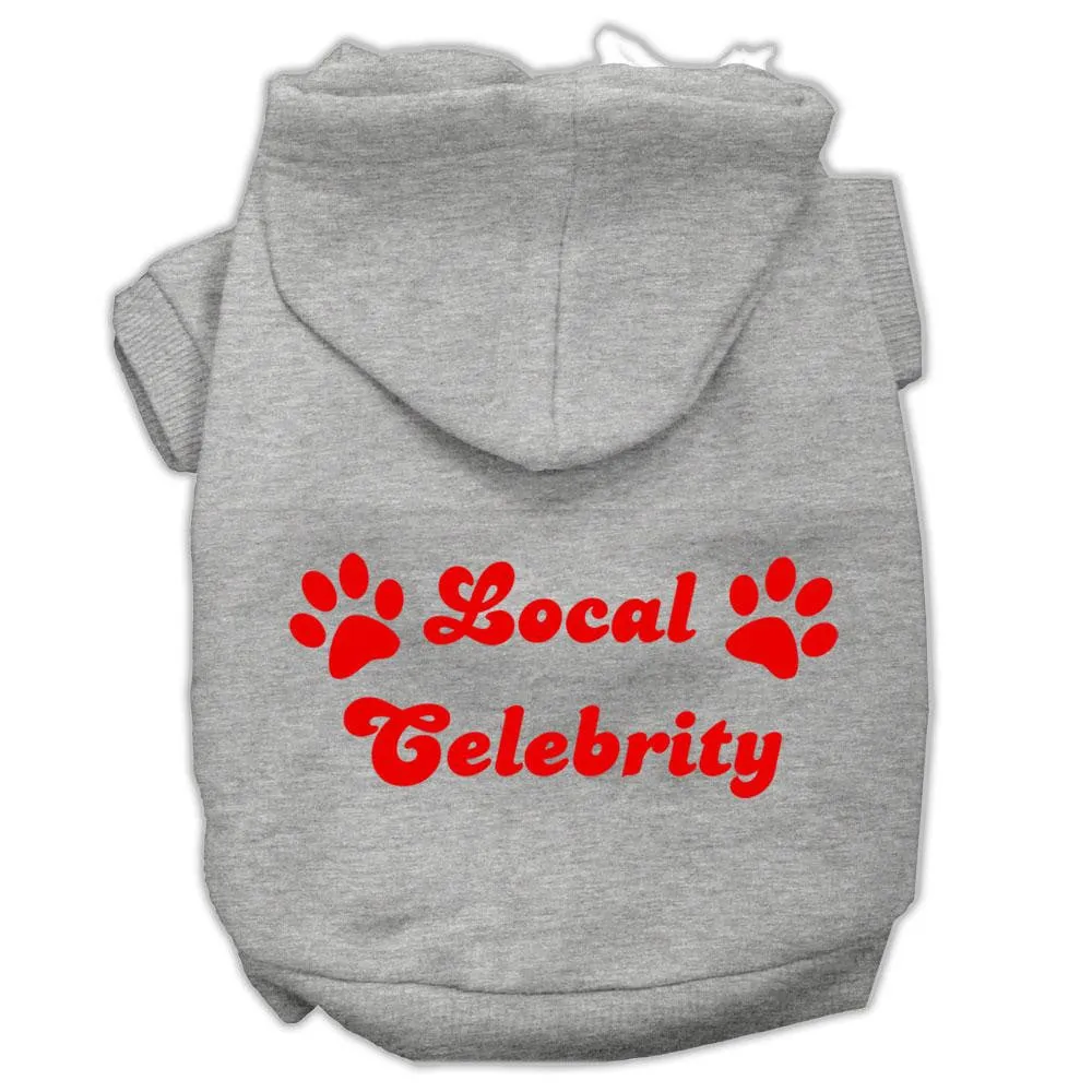 Local Celebrity Screen Print Pet Hoodies Grey Size Xxl (18)