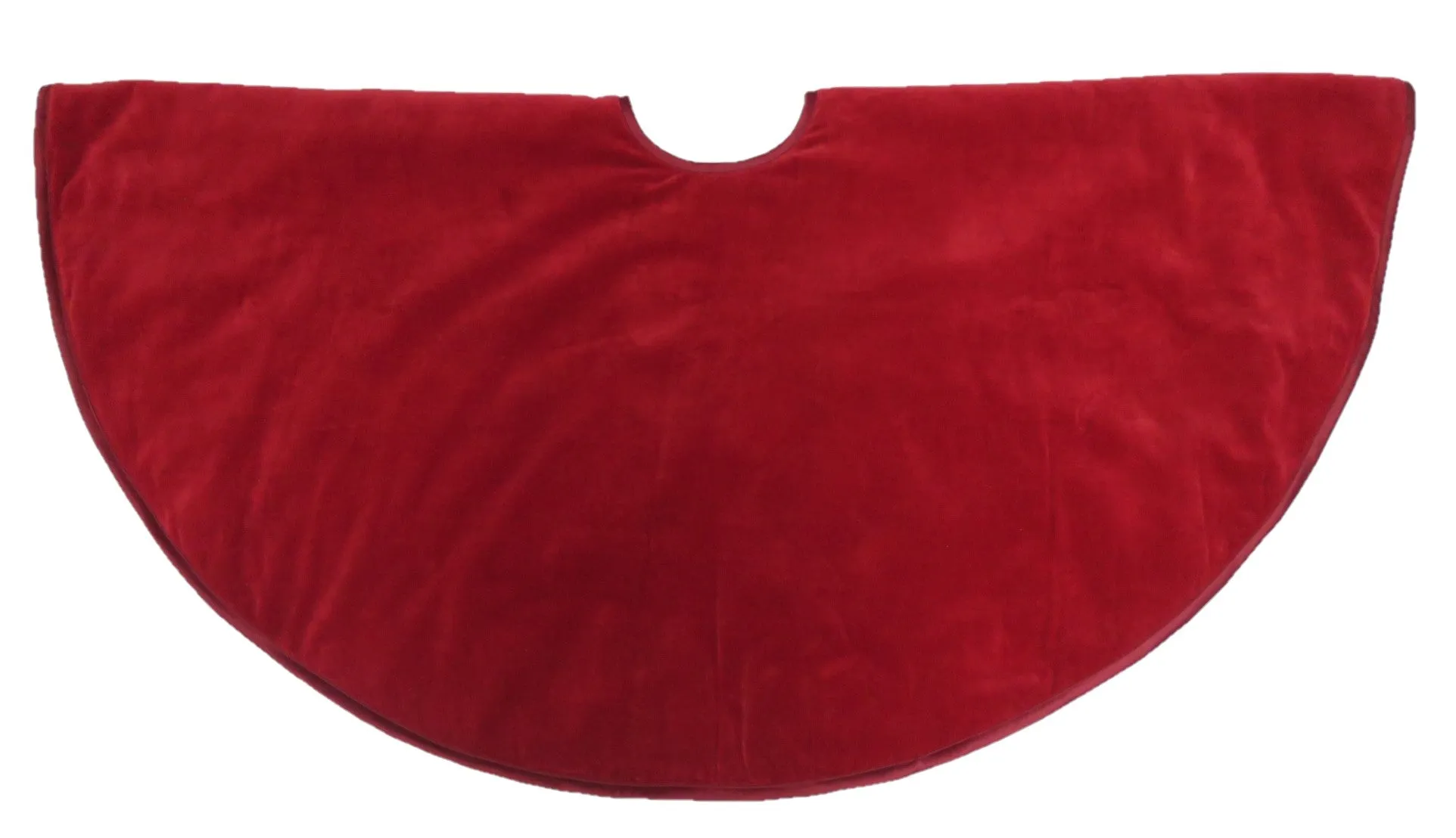 Luxurious Classic Velvet Tree Skirt-Garnet Red