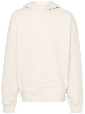 MA LOGO-EMBROIDERED COTTON HOODIE