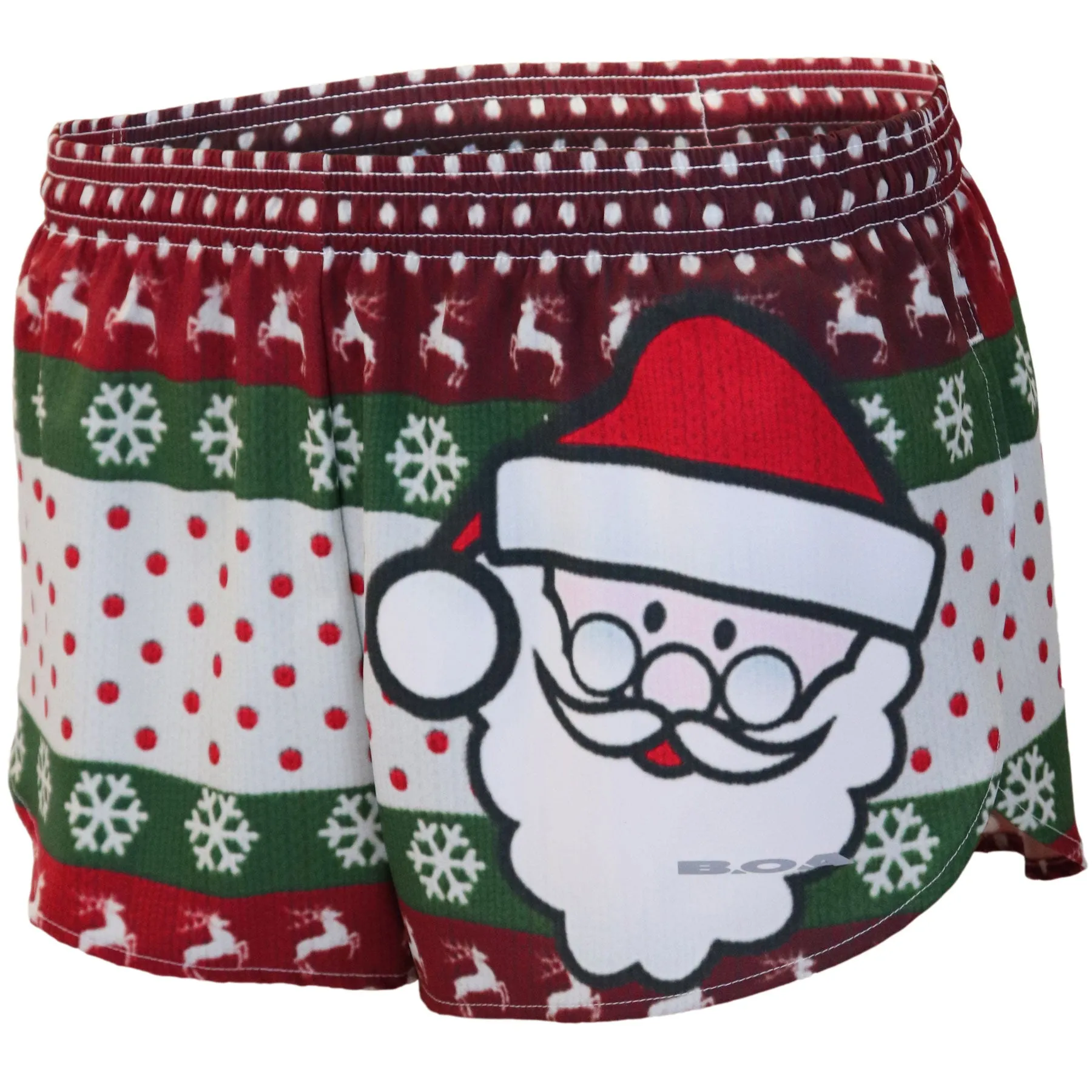 Men's 1" Elite Split Shorts- Ugly Sweater