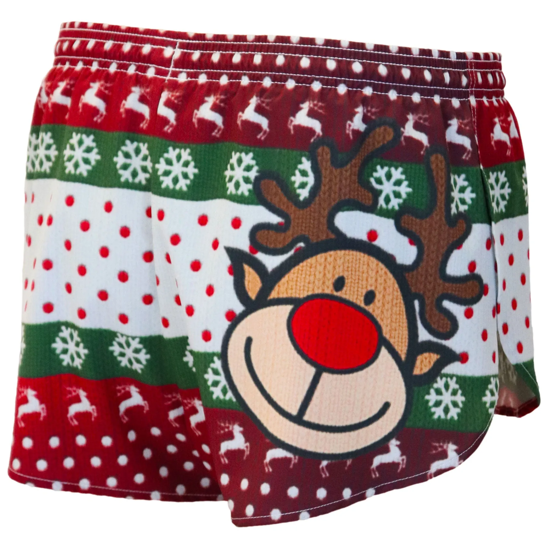 Men's 1" Elite Split Shorts- Ugly Sweater