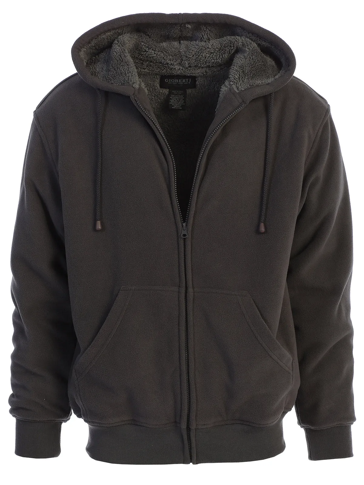 Men's Polar Fleece Hoodie W/ Sherpa Lining