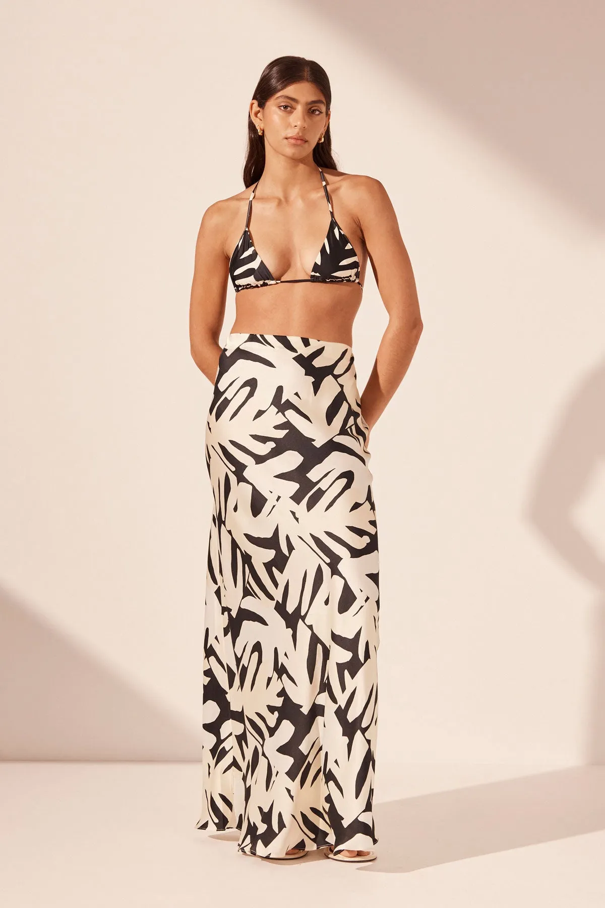 MICAH BIAS CUT MAXI SKIRT