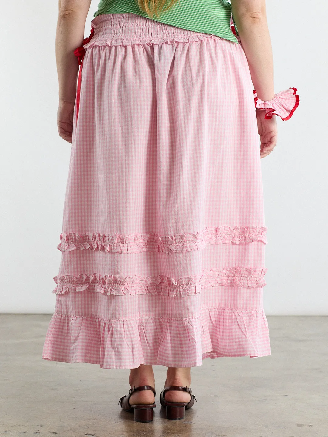 Olivia Ruffle Skirt - Pink