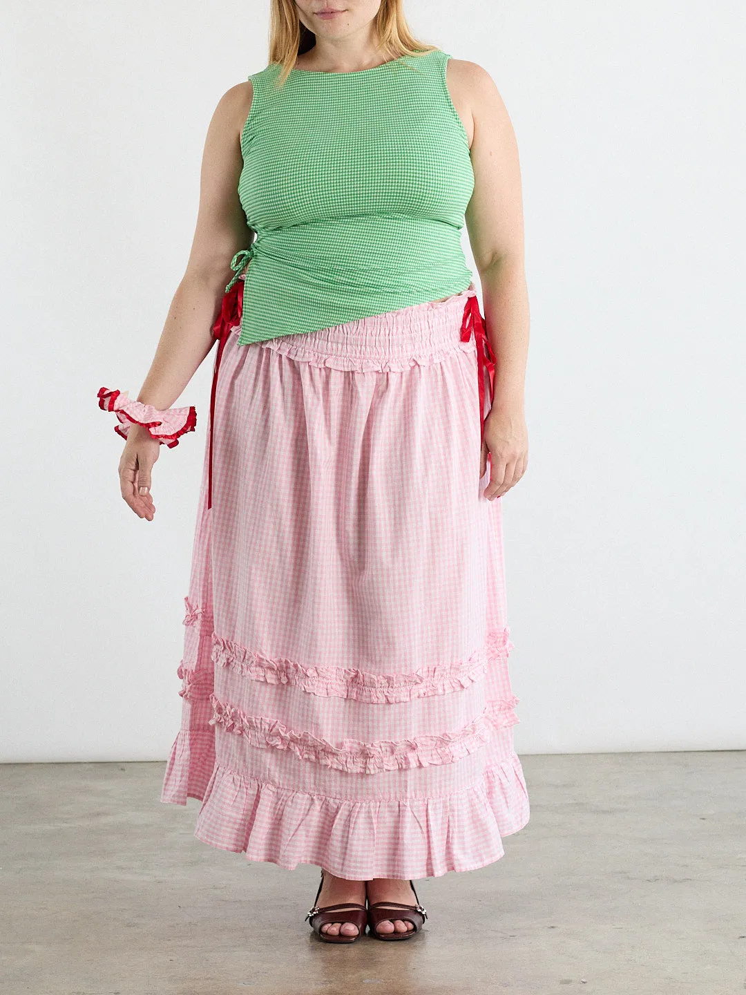 Olivia Ruffle Skirt - Pink