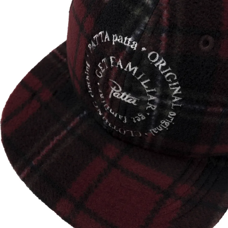 Patta Tartan Polar Fleece - Cap Multi/Biking Red