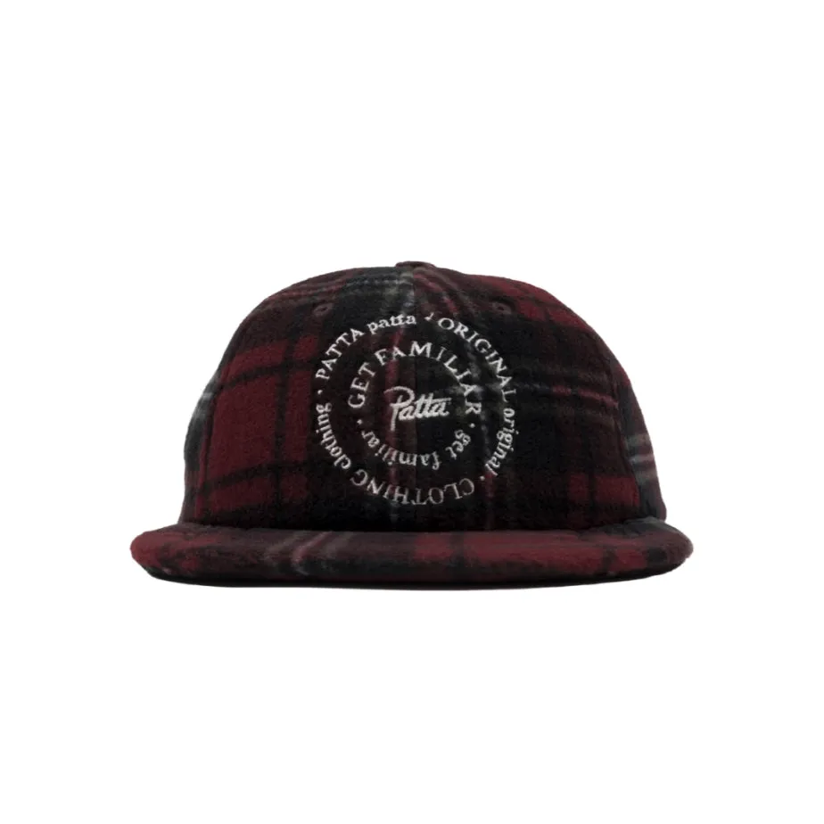 Patta Tartan Polar Fleece - Cap Multi/Biking Red