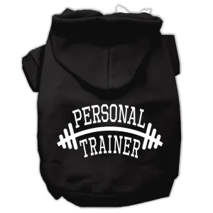 Personal Trainer Screen Print Pet Hoodies Black Size XS (8)