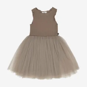 Petite Hailey Melon Tutu Dress - Mocha