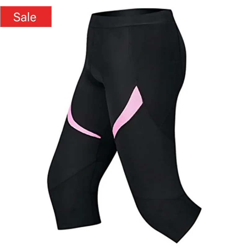 Santic Pink Women Padded Cycling Shorts