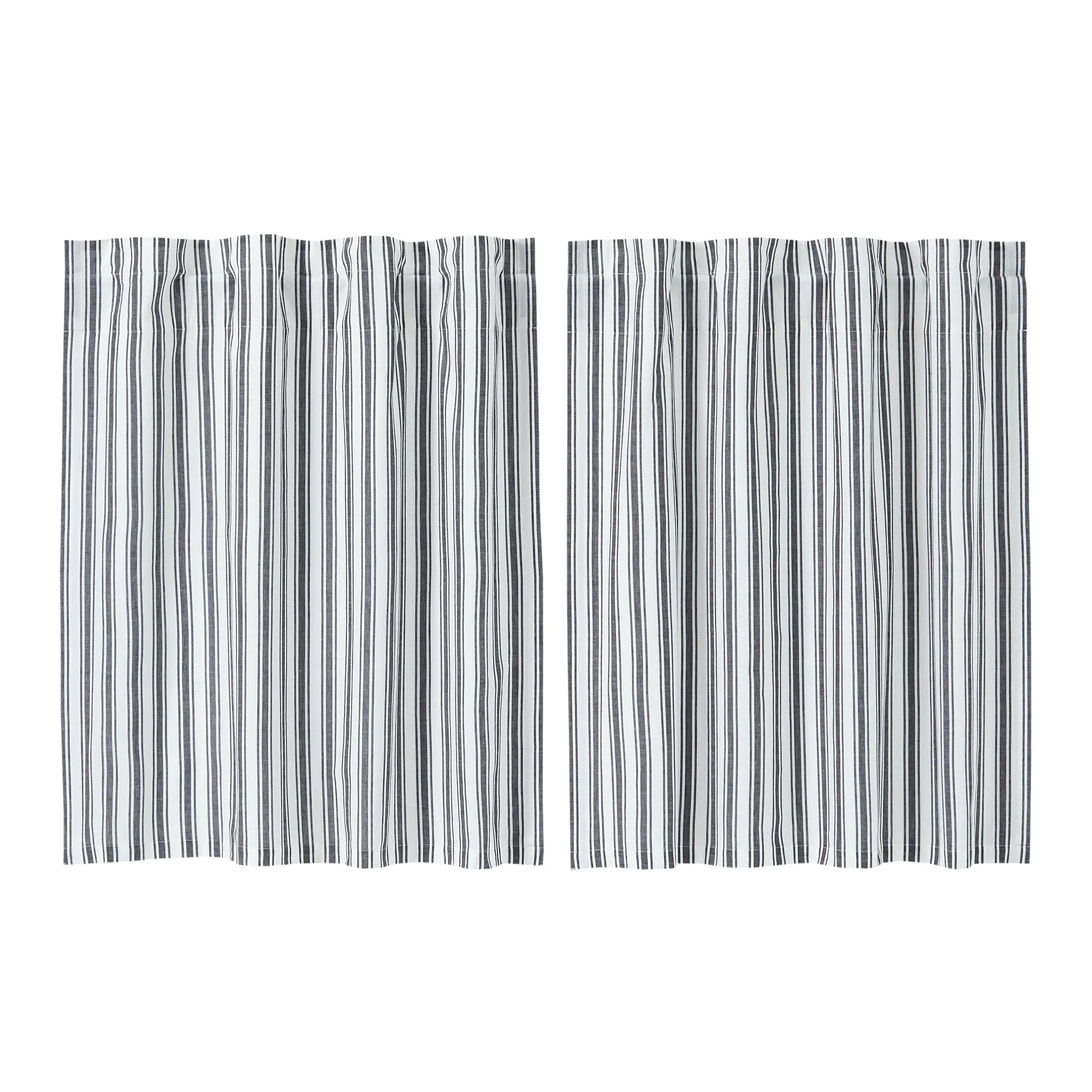 Sawyer Mill Black Ticking Stripe Tier Set of 2 L36xW36