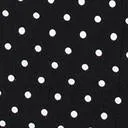 Unique Vintage Plus Size Black & White Pin Dot Fontaine Suspender Pencil Skirt