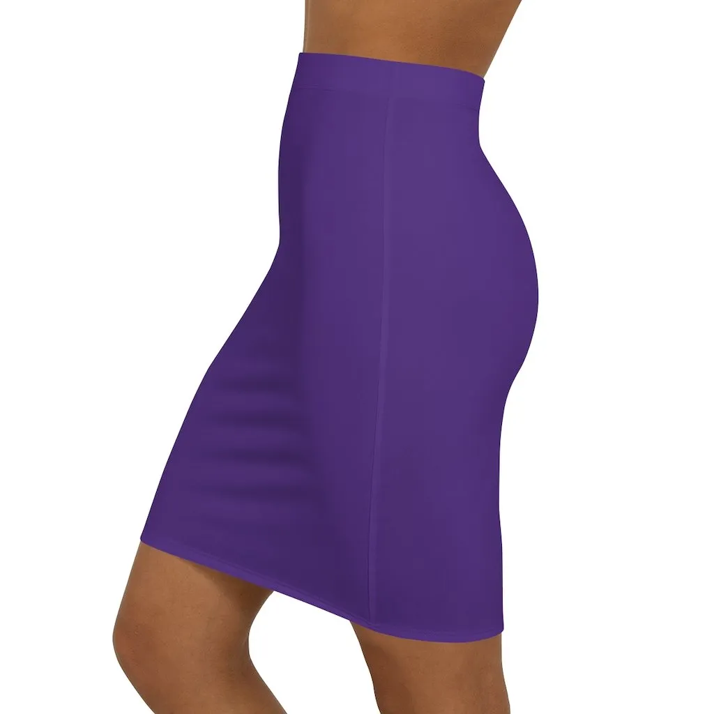 Uniquely You Womens Skirt / Purple Pencil Skirt