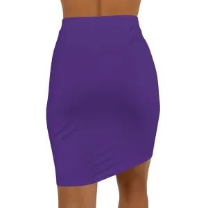 Uniquely You Womens Skirt / Purple Pencil Skirt