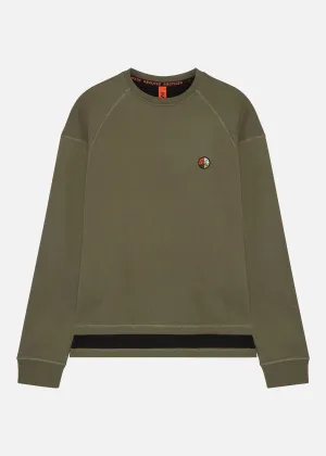 WOMENS SI CREW SWEAT (W) OLIVE