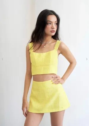 Yellow Short Skirt